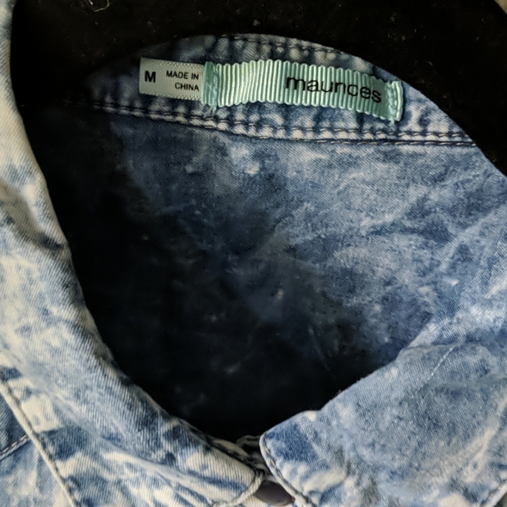 Maurices Distressed Button-Up Vest - Picture 3 of 5